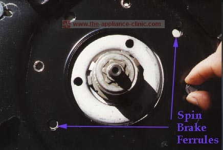 Spin brake ferrules
